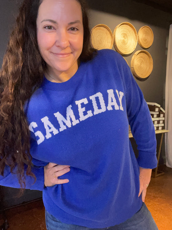 Royal Blue Gameday Sweater