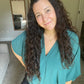 Green V-Neck Dolman Top