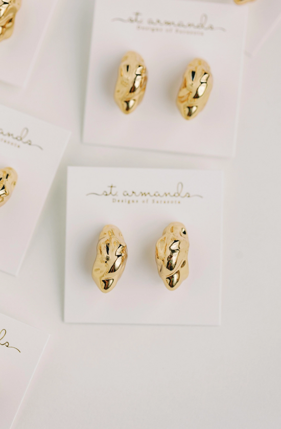 Gold Huggie Earring
