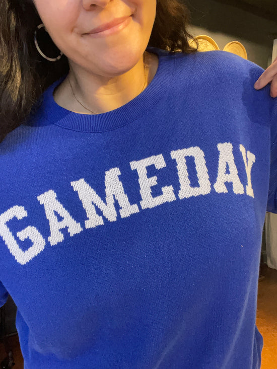 Royal Blue Gameday Sweater