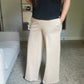 Oatmeal Wide Leg Pants
