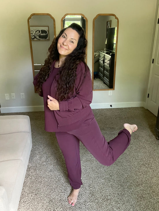 Merlot Jogger Pants