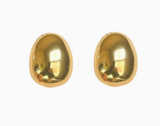 Gold Gumdrop Earring
