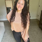 Mocha Satin Blouse