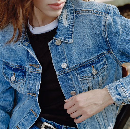 Distressed Denim Jacket