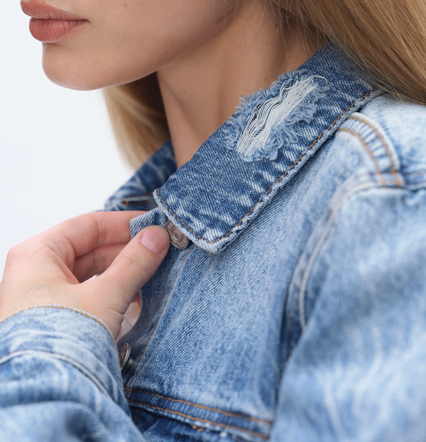 Distressed Denim Jacket