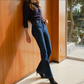 Indigo Mid Rise Flare Jean