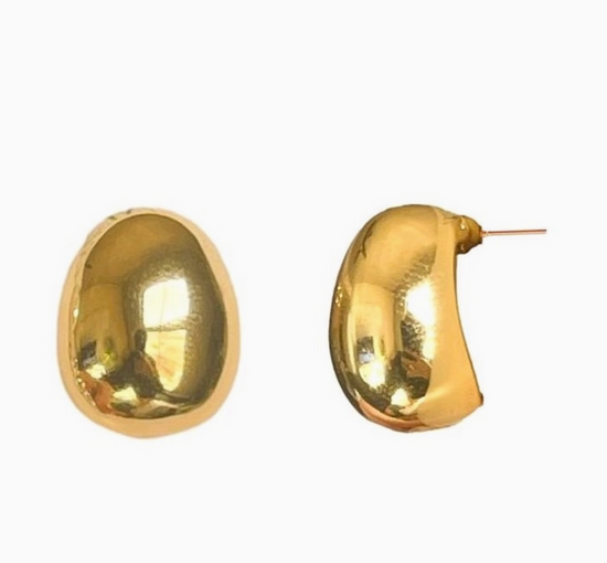 Gold Gumdrop Earring