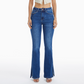 Indigo Mid Rise Flare Jean