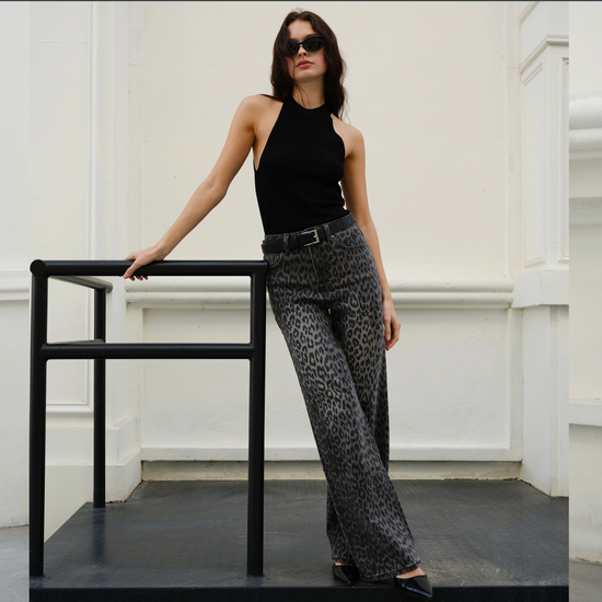 Midnight Leopard Jeans