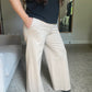 Oatmeal Wide Leg Pants