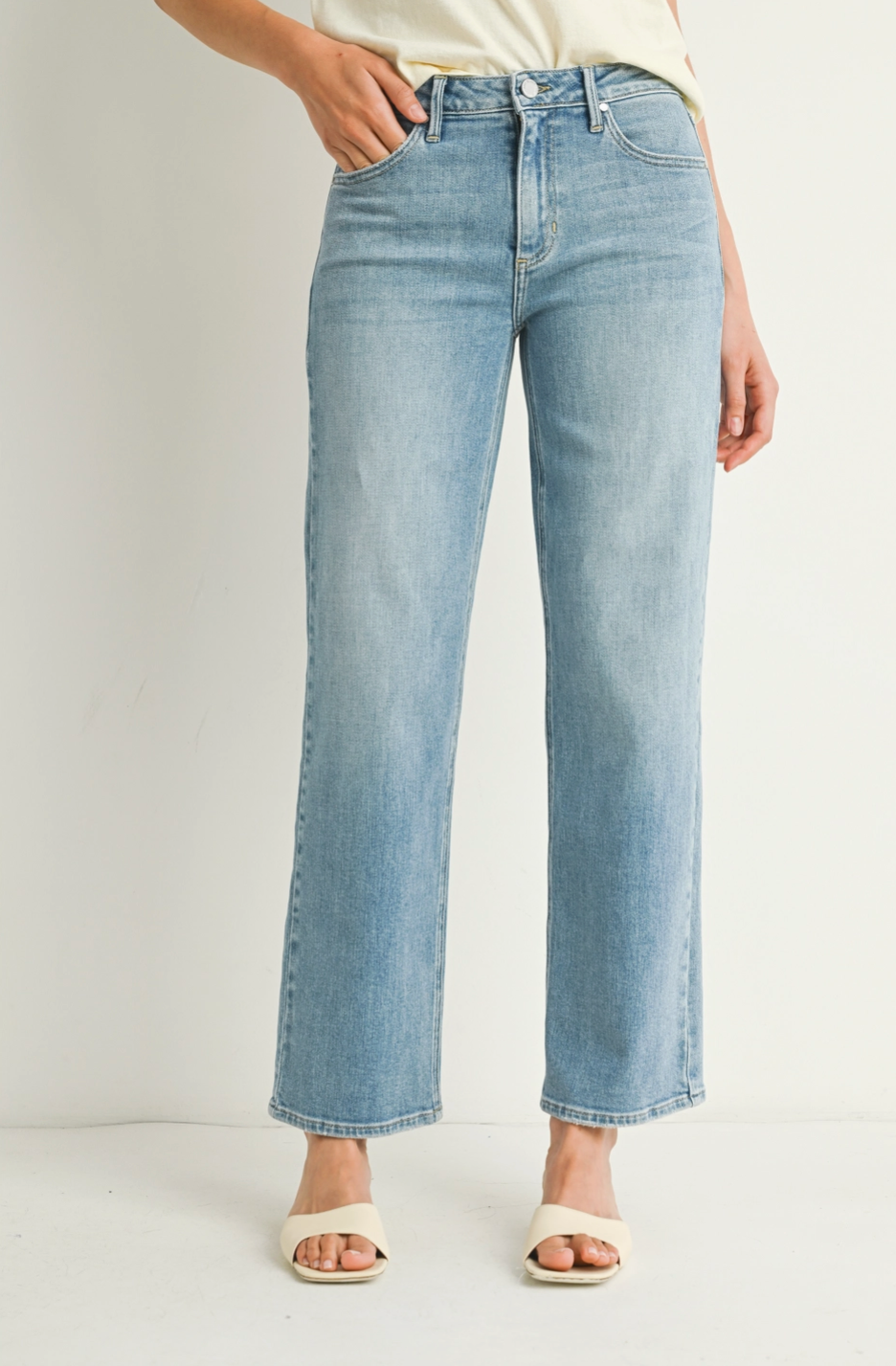 Light Stretchy Straight Denim