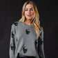 Skull Charcoal Sweater